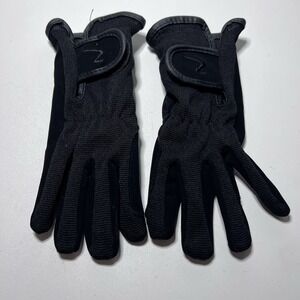 Pair of Black Horze Multi-Stretch Horse Riding Gloves Child M